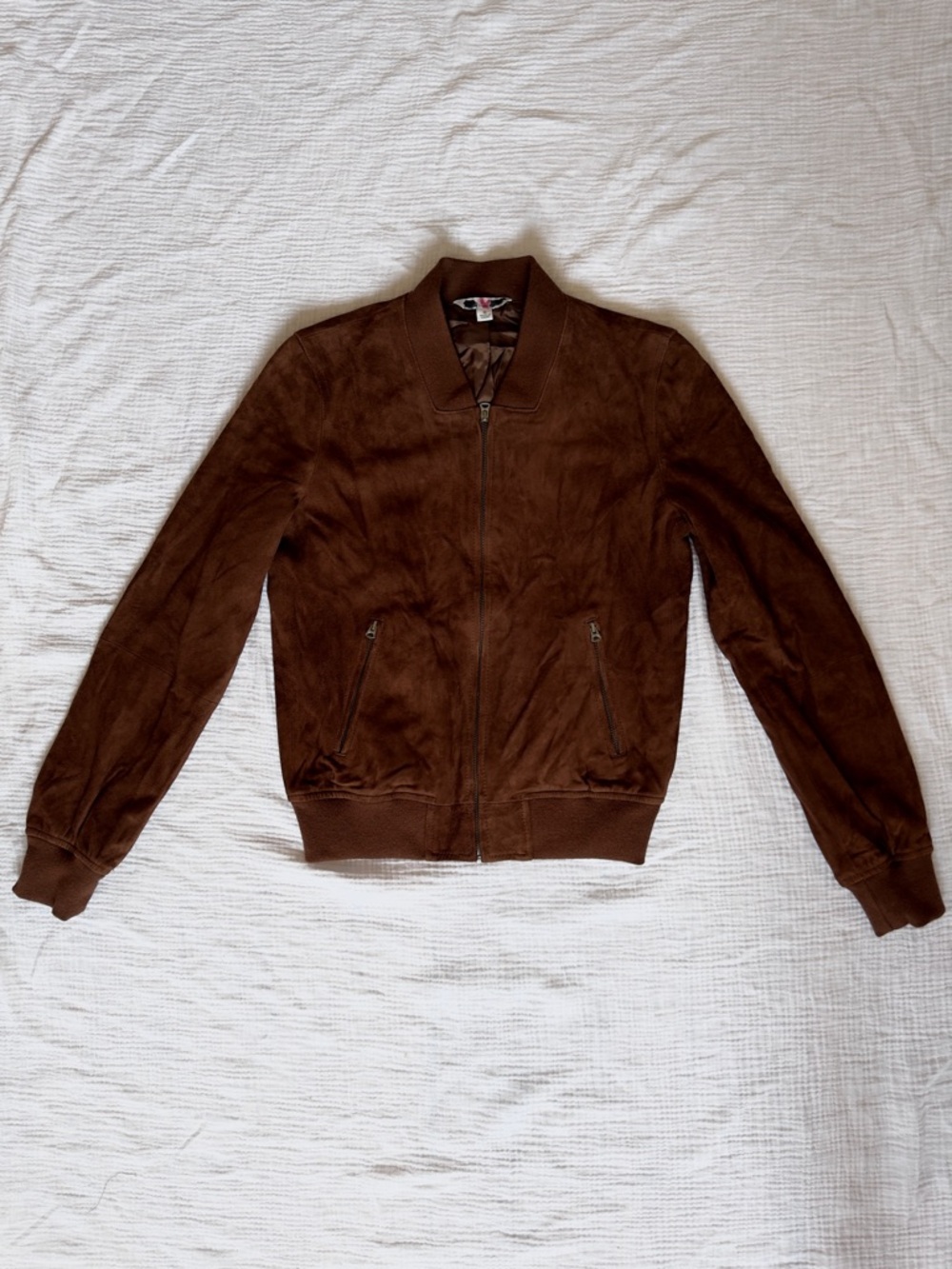Vintage L.L. Bean Brown Suede Bomber Jacket - Picture 3 of 11